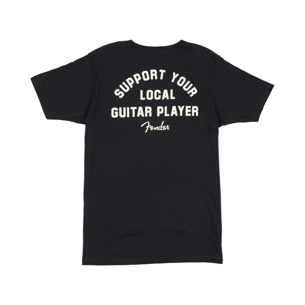 Fender Support Your Local Guitar Player Tee - Black, M Merchandise & Apparel Sky Music