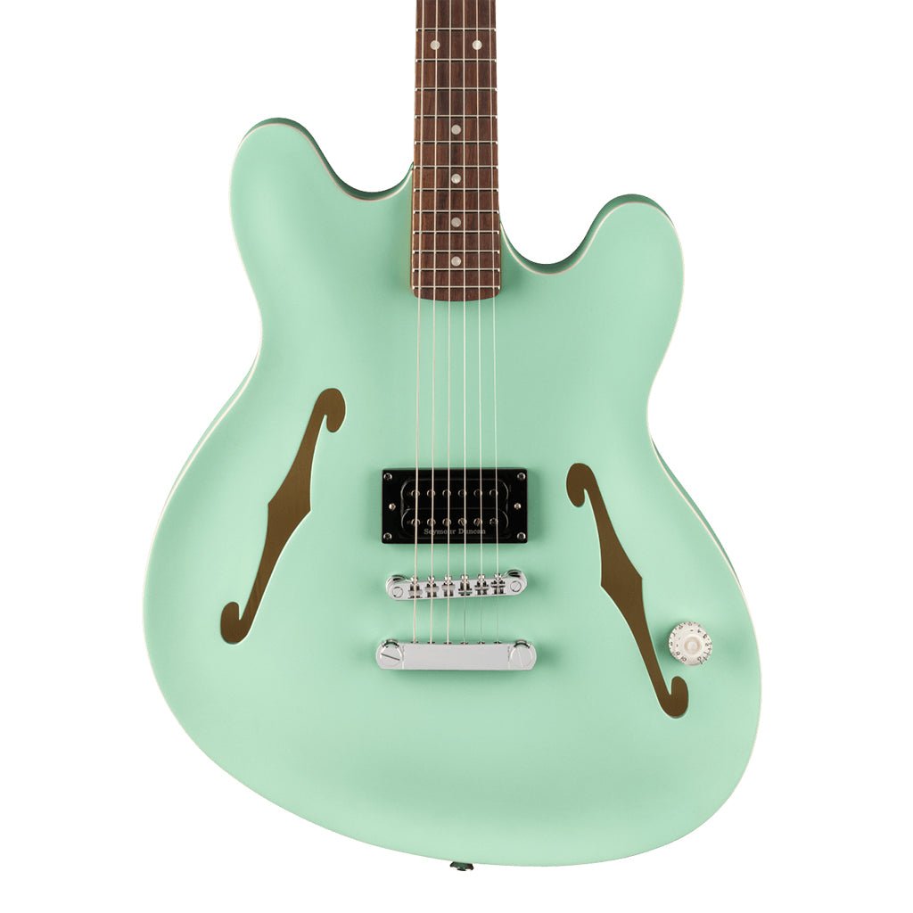 Fender Tom Delonge Starcaster in Satin Surf Green Electric Guitars Sky Music