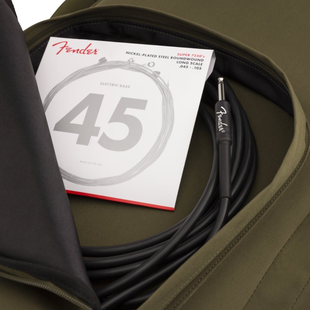 Fender Troubadour Electric Bass Gig Bag - Olive Acoustic Guitar Cases & GigBags Sky Music