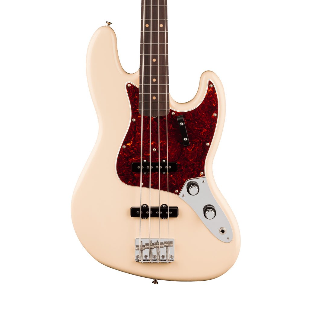 Fender Vintera III Early 60s Jazz Bass Rosewood Bass Guitar - Olympic White Bass Guitars Sky Music