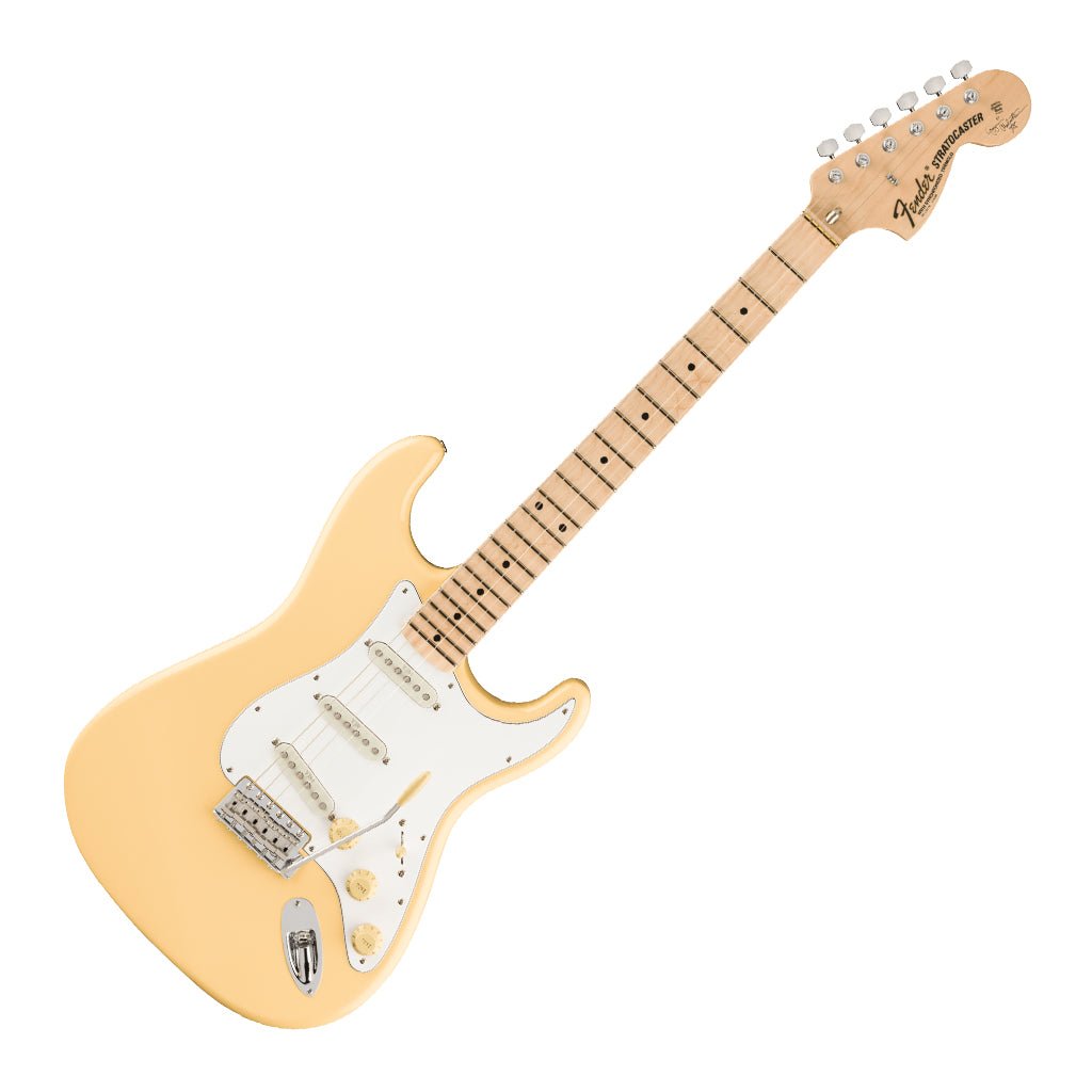 Fender Yngwie Malmsteen Stratocaster Vintage White Maple Fretboard Electric Guitars Sky Music
