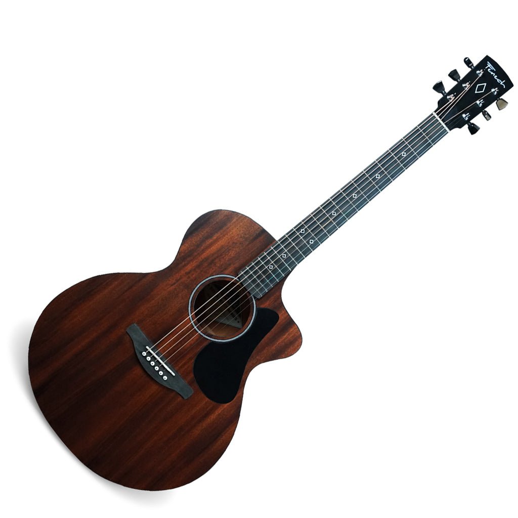 Fenech Delta Blues Grand Auditorium All Mahogany – Stained Acoustic Guitars Sky Music