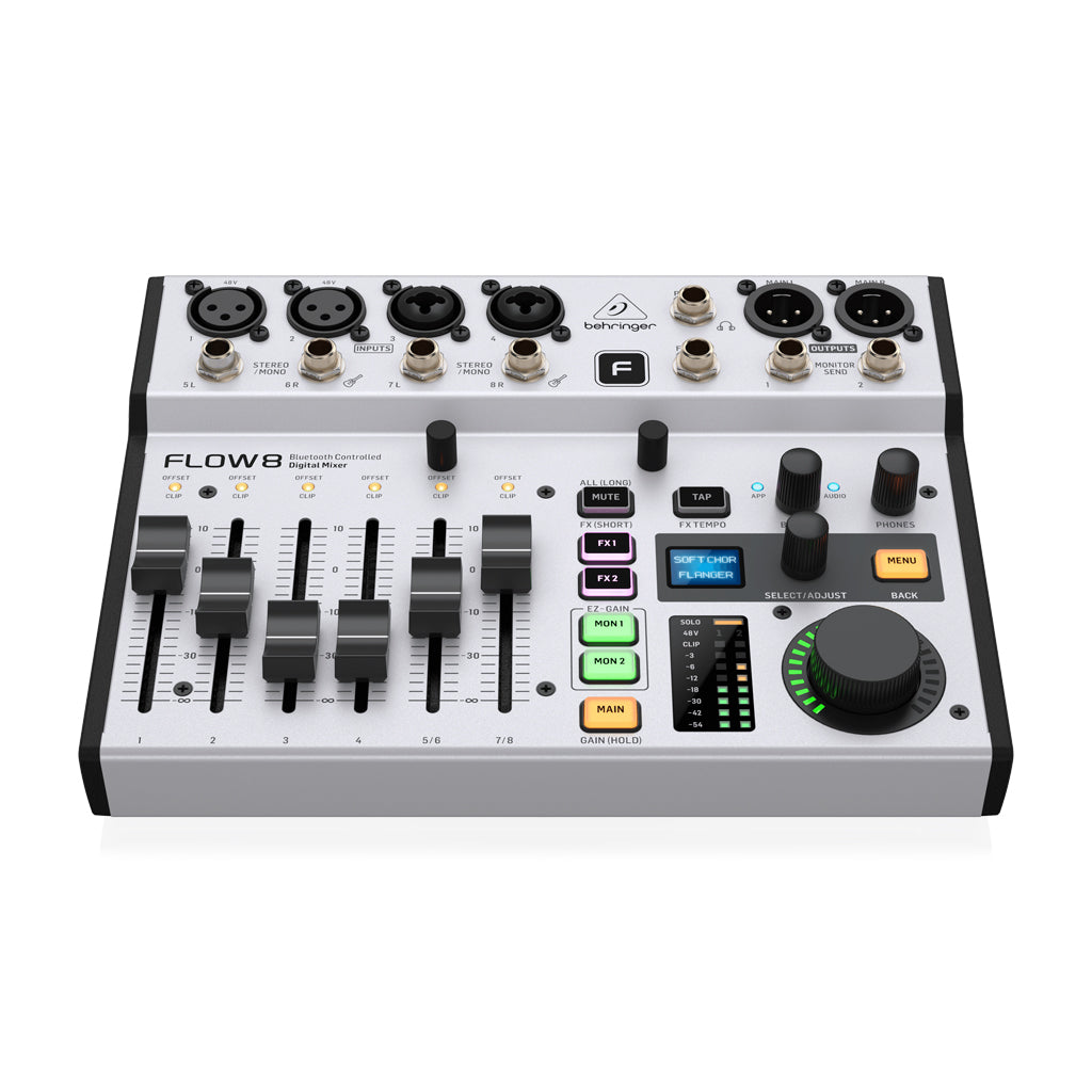 Behringer - Flow-8 - 8ch Dig. Usb Mixer W/ Bluetooth