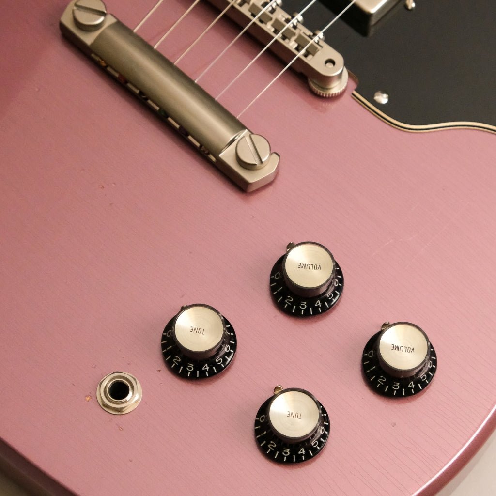 Frank Brothers Radar Deluxe Medium Relic w/Full Guard Electric Guitar - Burgundy Mist Electric Guitars Sky Music