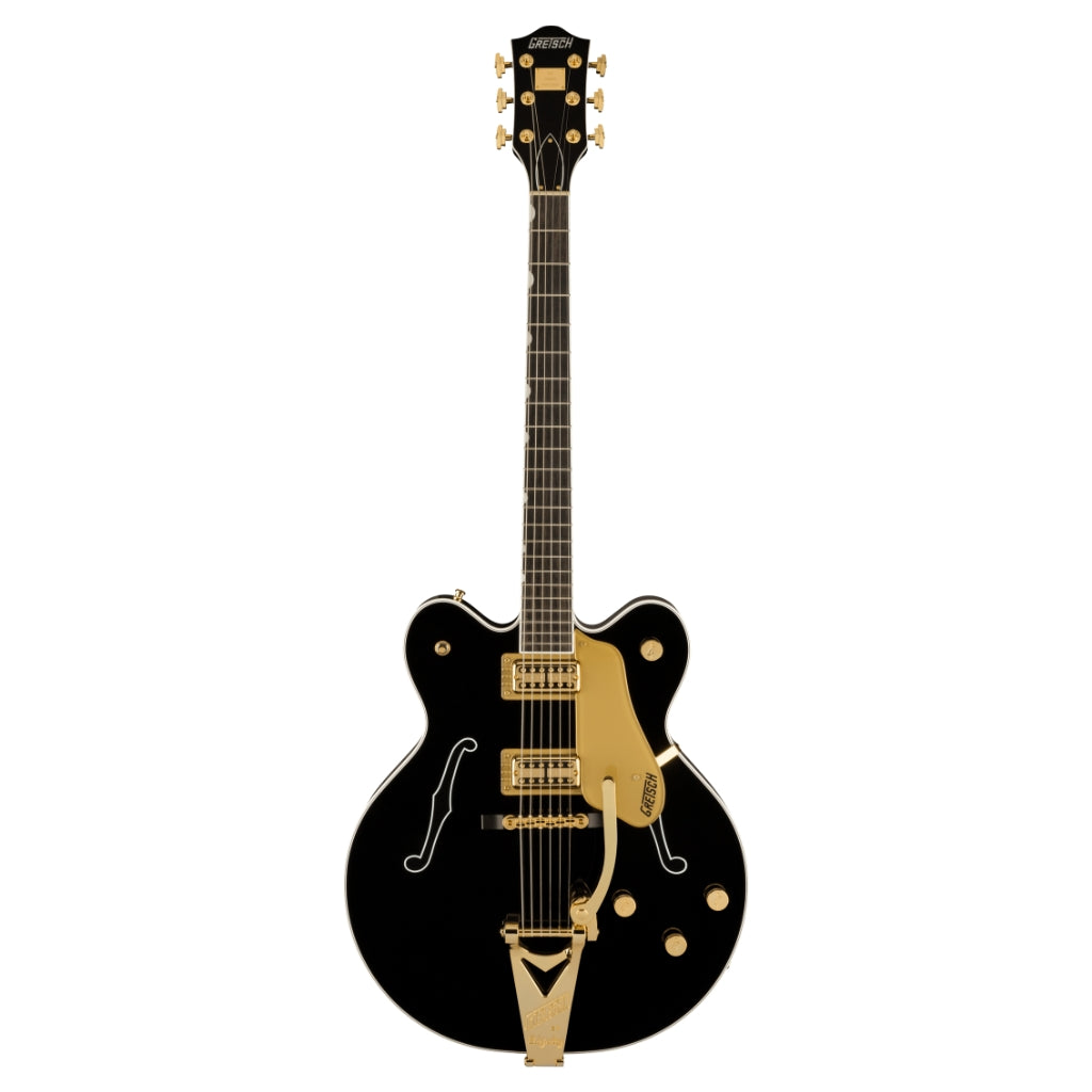 Gretsch - G6122TG Players Edition Country Gentleman® Hollow Body with String-Thru Bigsby® and Gold Hardware - Black