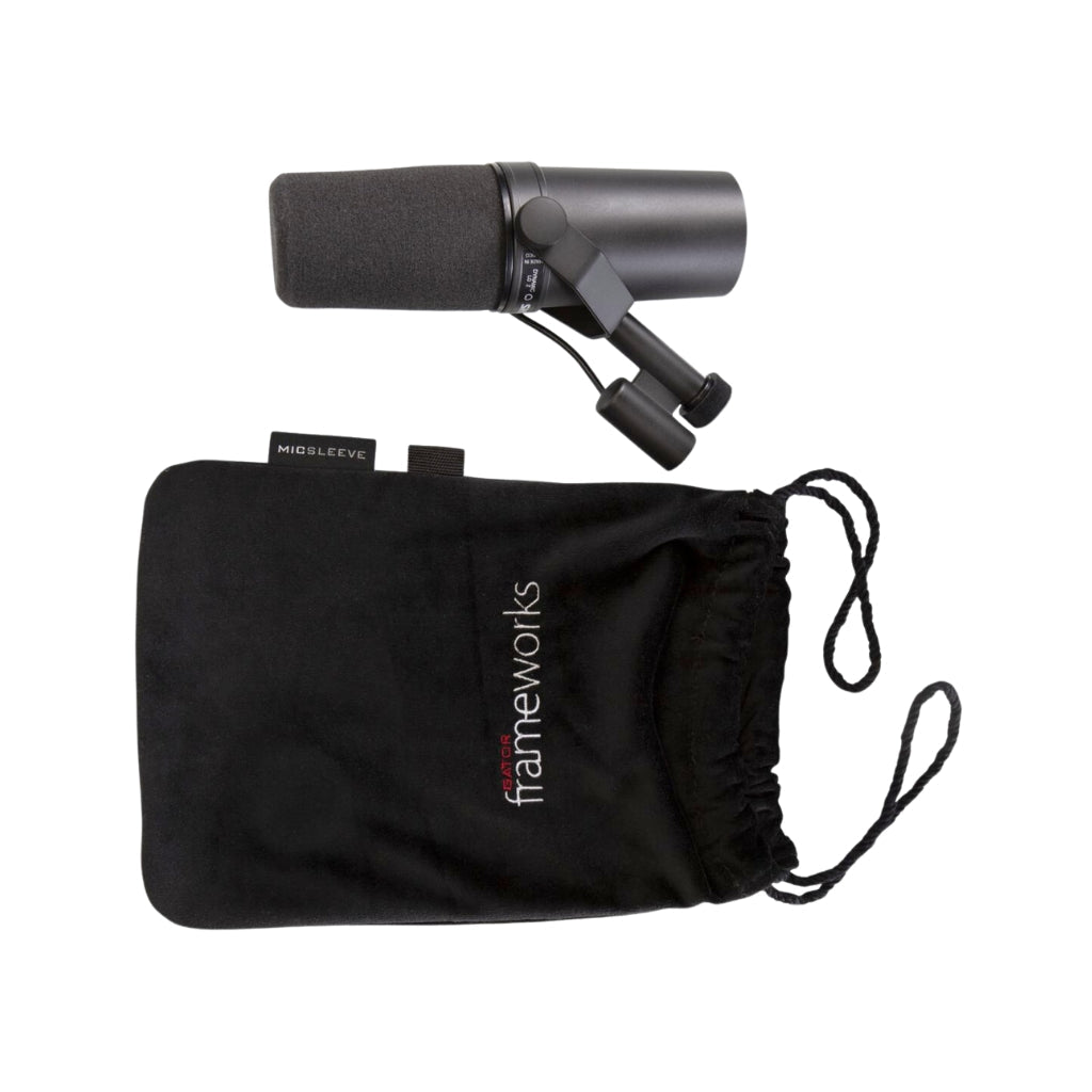 Gator GFW-MICPOUCH Soft Bag for Studio Mics Microphone Stands & Accessories Sky Music