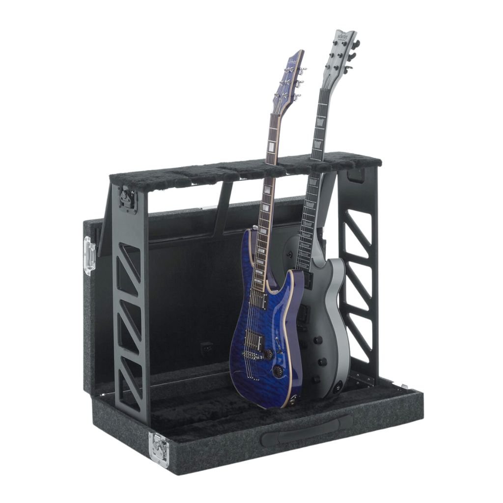 Gator GTRSTD4 Rack Style - 4 Guitar Stand that Folds into Case Guitar Stands Sky Music