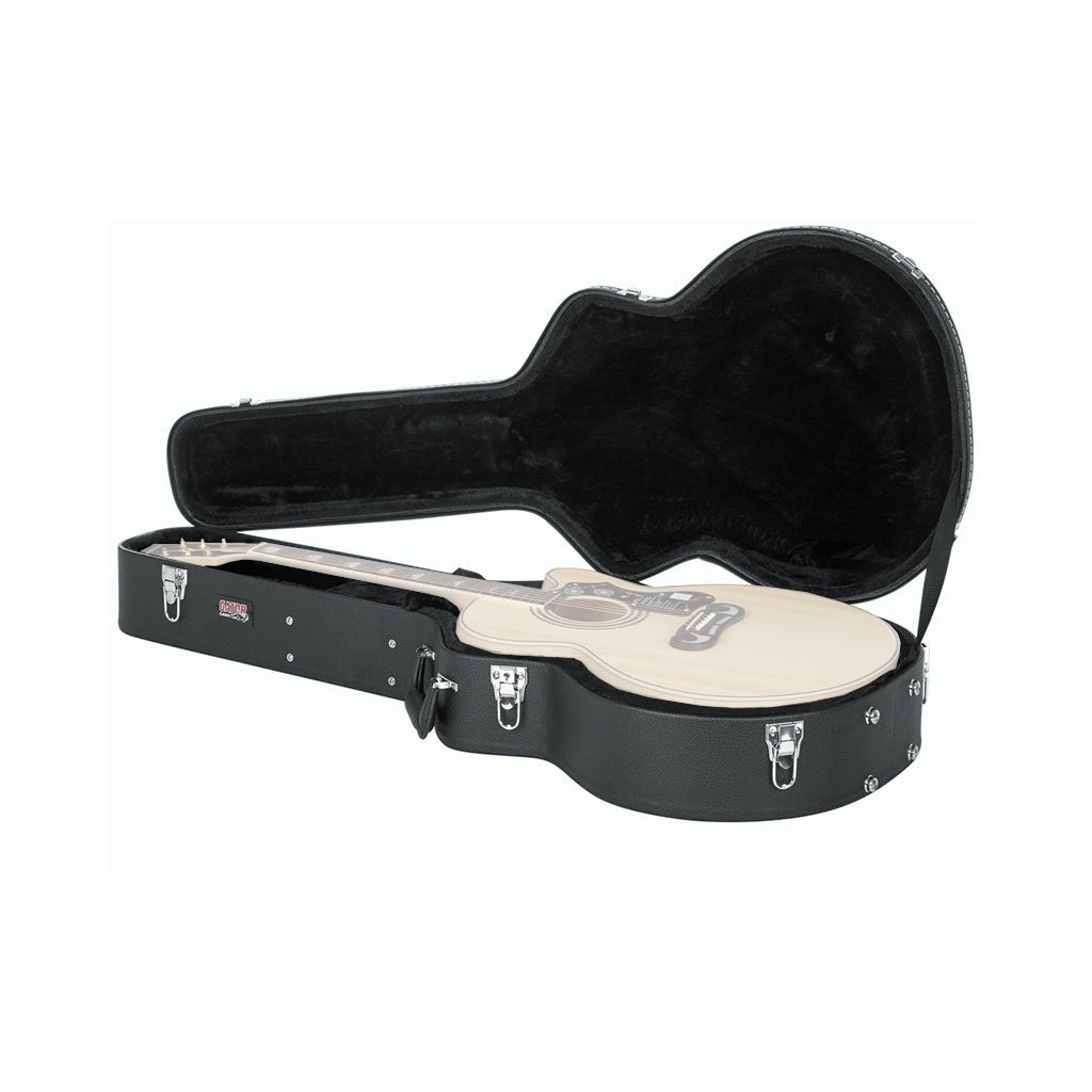 Gator GW-JUMBO Deluxe Wood Acoustic Case Acoustic Guitar Cases & GigBags Sky Music