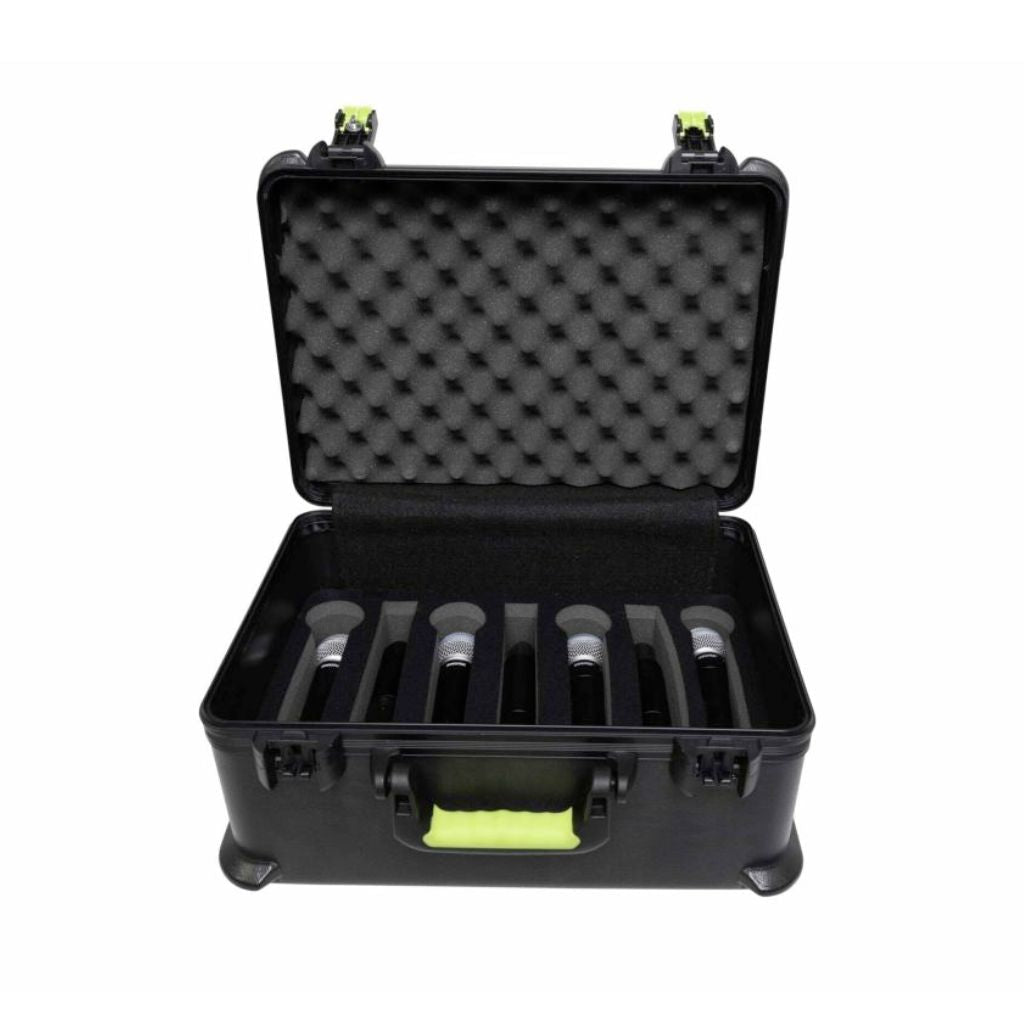 Gator SH-MICCASEW07 Shure Molded Case for (7) Wireless Mics – TSA Latch Microphone Stands & Accessories Sky Music