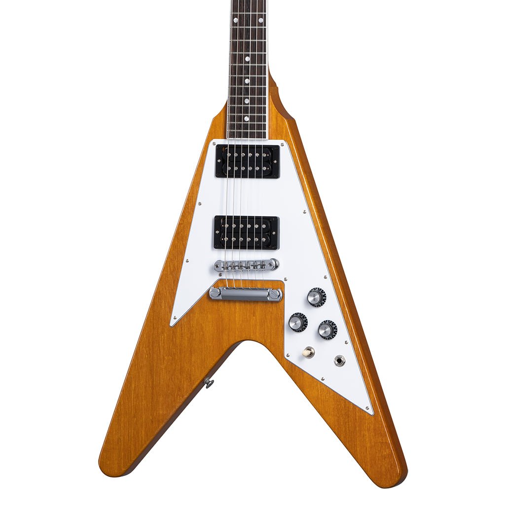 Gibson 70s Flying V Antique Natural Electric Guitars Sky Music