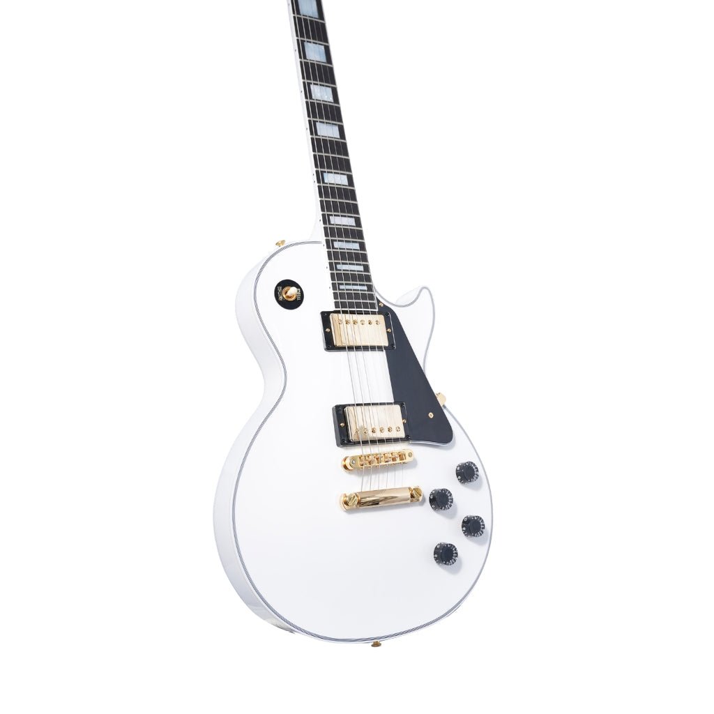 Gibson Custom Shop Les Paul Custom Electric Guitar - Alpine White Electric Guitars Sky Music