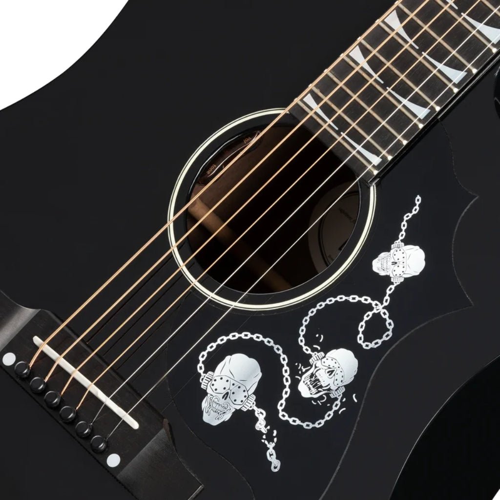 Gibson Dave Mustaine Songwriter Acoustic Guitar - Ebony Acoustic Guitars Sky Music