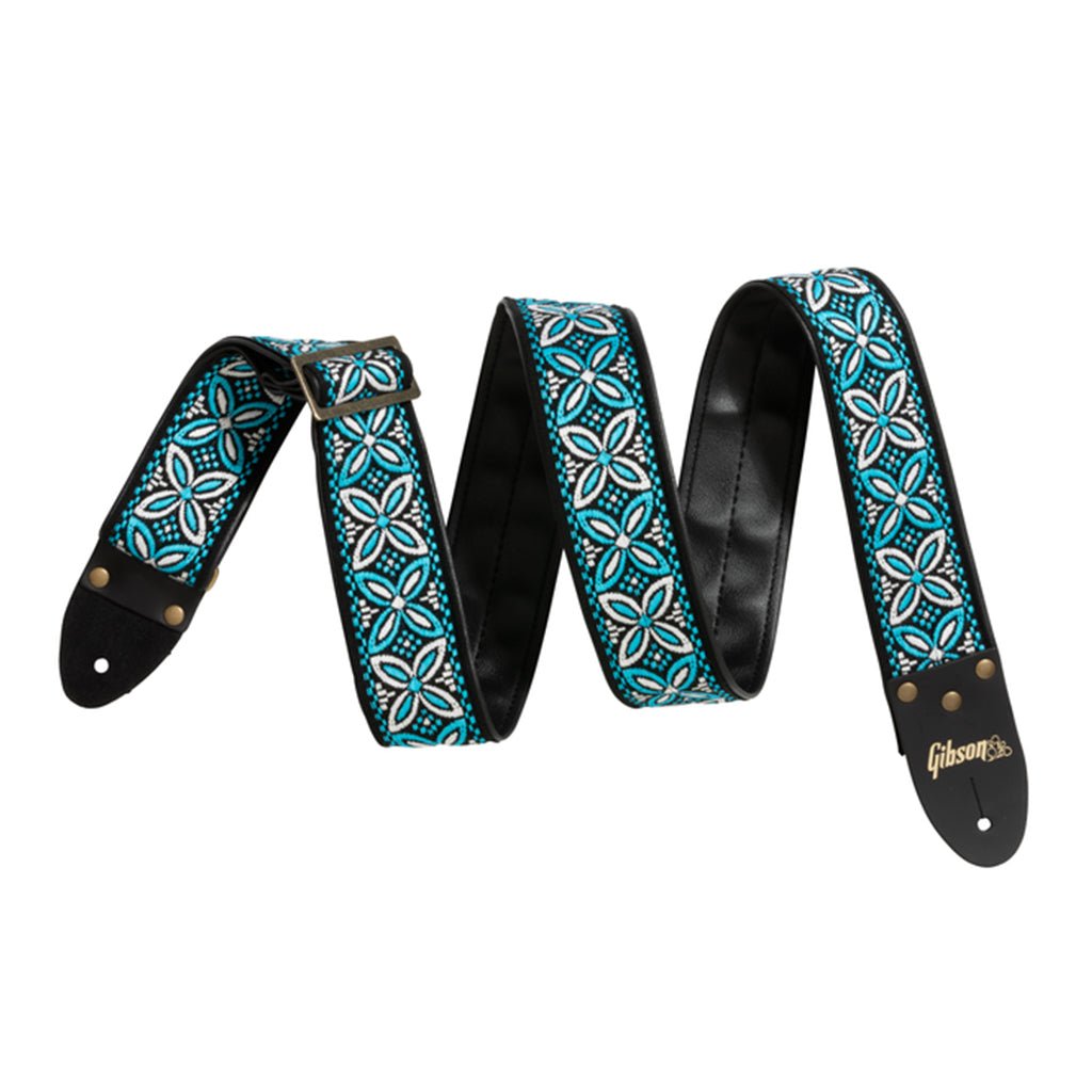 Gibson Dog GTR Strap & Collar Set Blue MD 18-27KG Guitar Straps Sky Music
