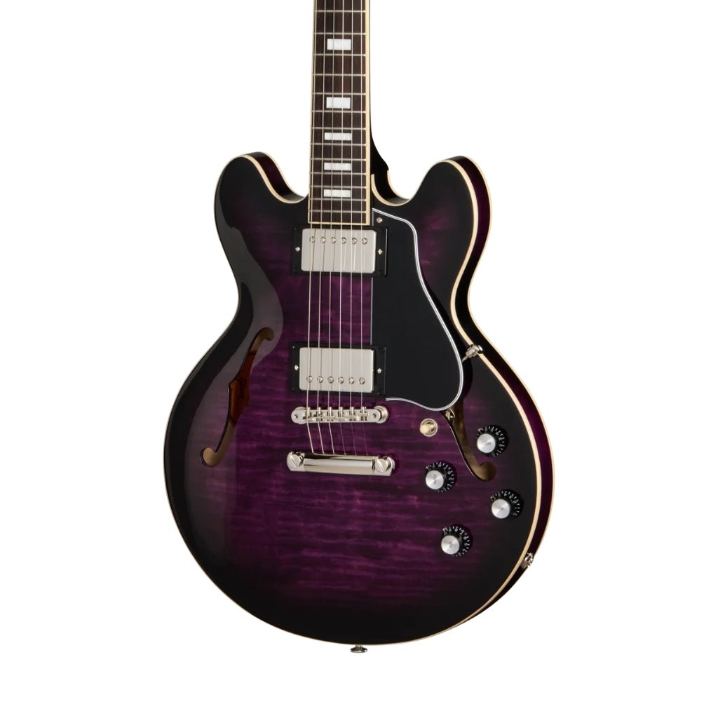Gibson ES-339 Figured Semi-Hollow Electric Guitar - Dark Purple Burst Electric Guitars Sky Music