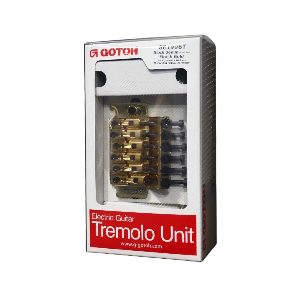 Gotoh GE1996T-GG Floyd Rose-Style Tremolo Bridge - Gold Guitar Spare Parts Sky Music