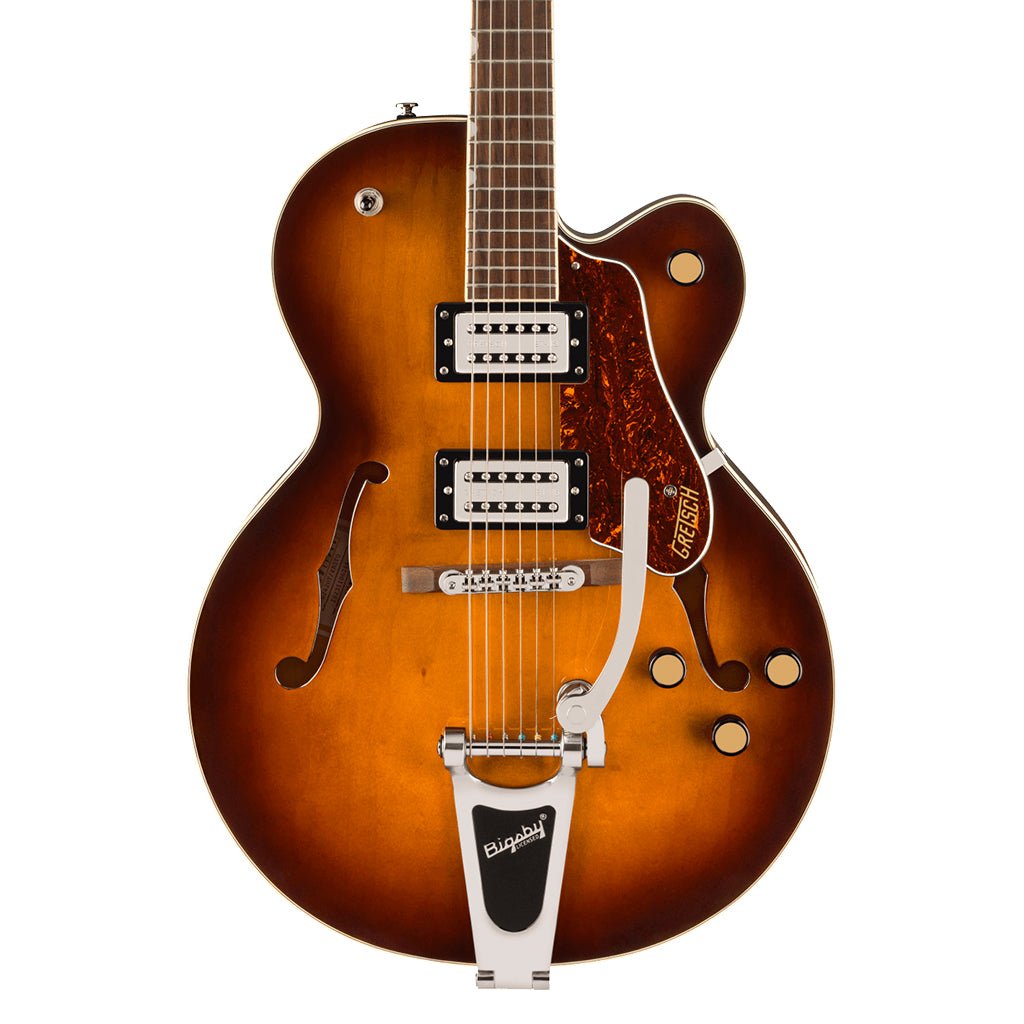 Gretsch G2420T Streamliner Hollow Body with Bigsby and Laurel Fingerboard - Robusto Burst Electric Guitars Sky Music