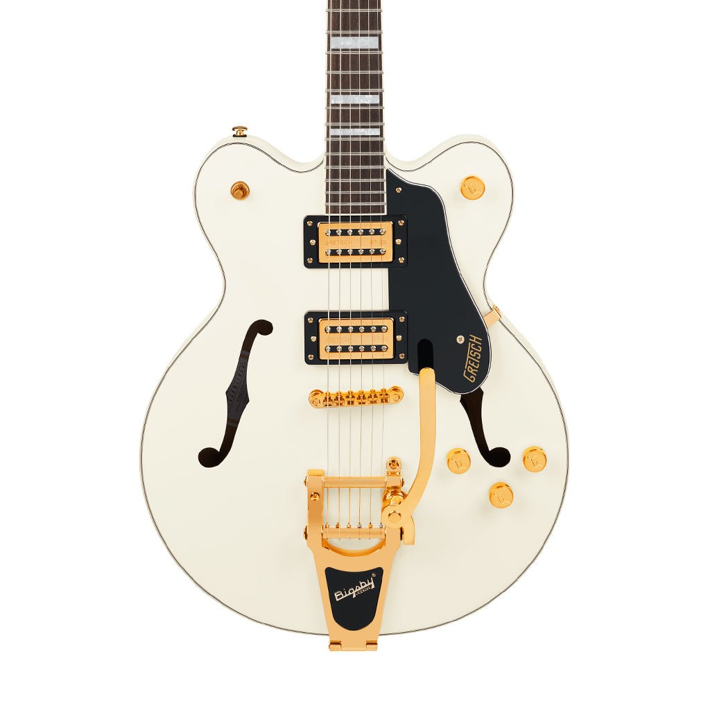 Gretsch G2622TG Limited Edition Streamliner Center Block Doublecut w/Bigsby Laurel Fingerboard BroadTron BT-3S Pickups - Vintage White Electric Guitars Sky Music