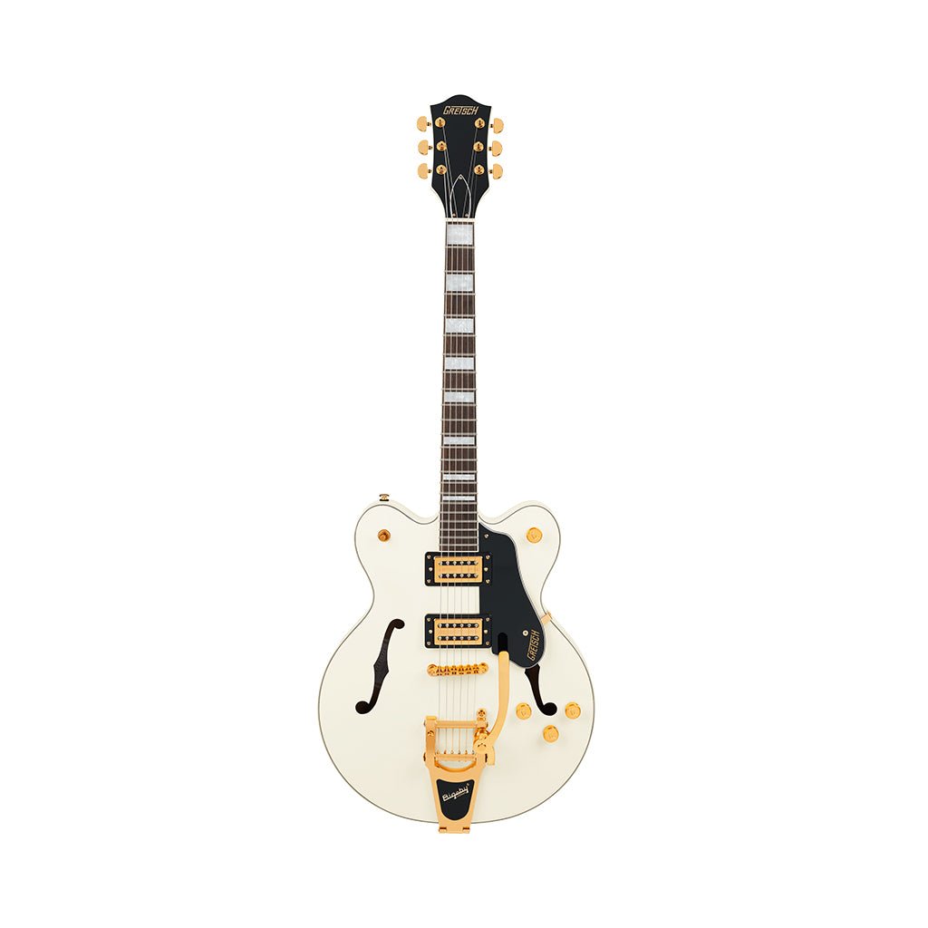 Gretsch G2622TG Limited Edition Streamliner Center Block Doublecut w/Bigsby Laurel Fingerboard BroadTron BT-3S Pickups - Vintage White Electric Guitars Sky Music