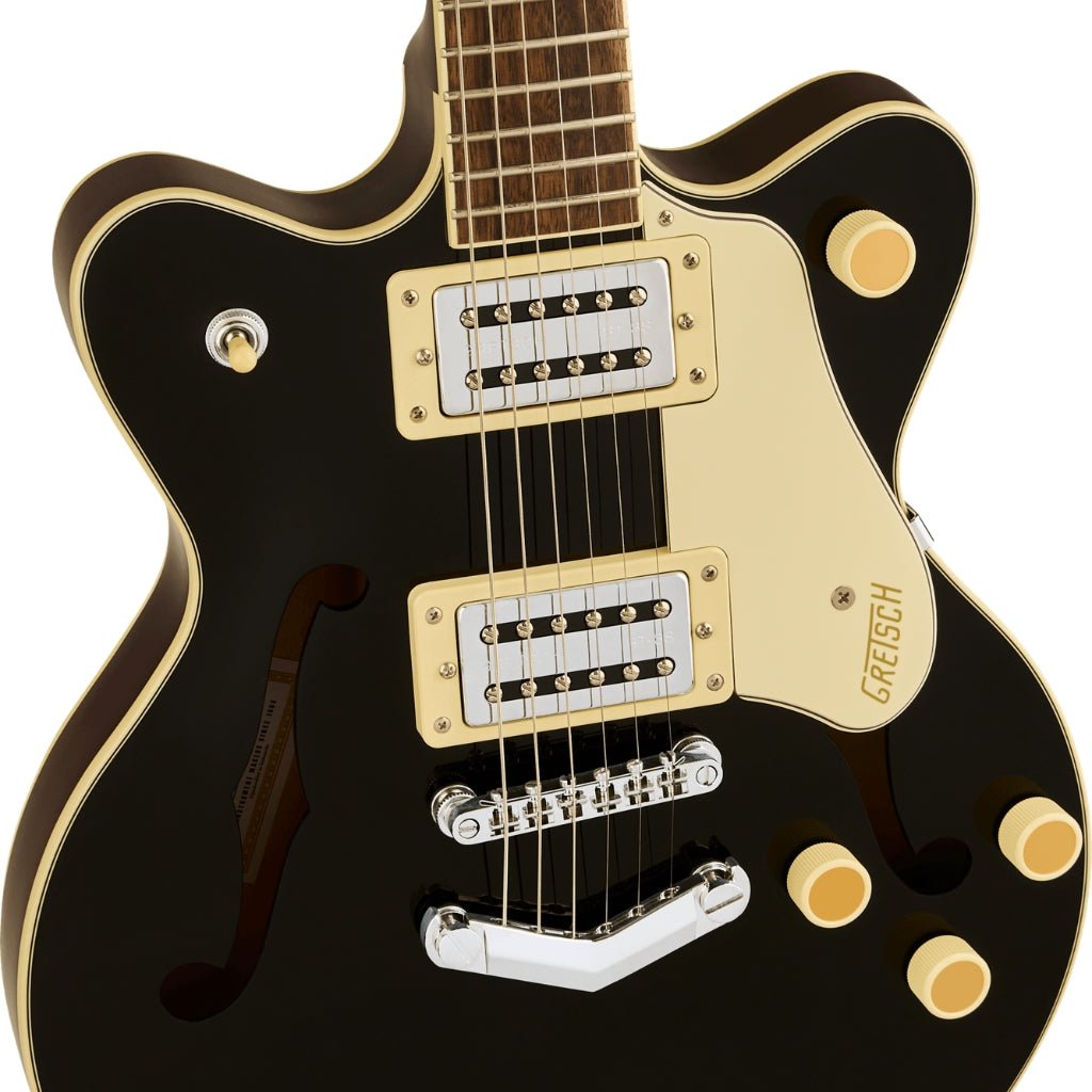 Gretsch G2655 Streamliner Center Block Jr. Double-Cut Electric Guitar - Black, Laurel Fingerboard Electric Guitars Sky Music