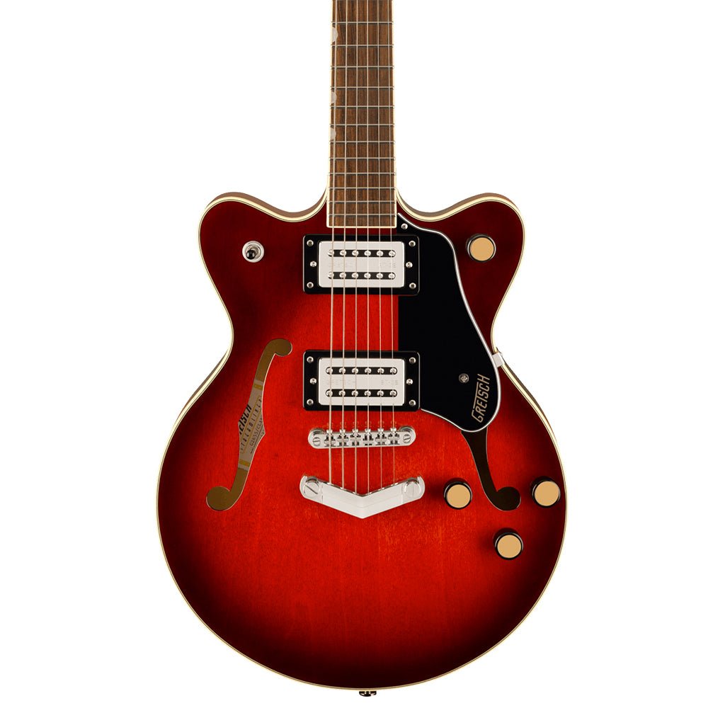 Gretsch G2655 Streamliner Center Block Jr. Double-Cut with V-Stoptail and Laurel Fingerboard - Claret Burst Electric Guitars Sky Music