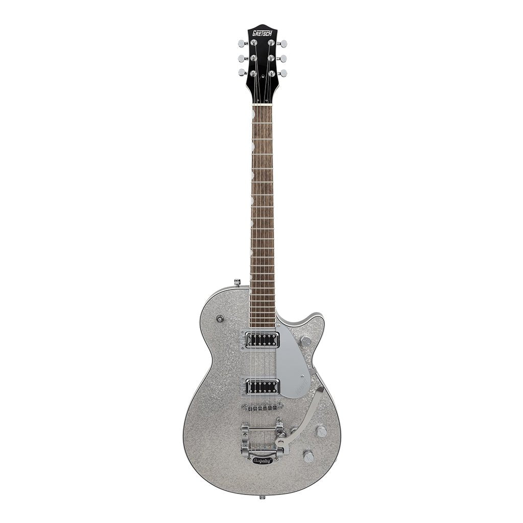 Gretsch G5230T Electromatic Sparkle Jet FT Singlecut with Bigsby Electric Guitar Laurel Fingerboard Silver Sparkle Electric Guitars Sky Music