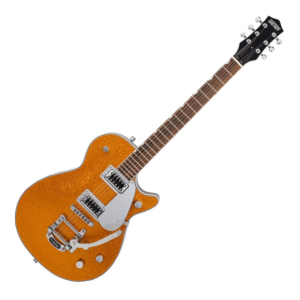 Gretsch G5230T Electromatic Sparkle Jet FT Singlecut with Bigsby Laurel Fingerboard Gold Sparkle Electric Guitars Sky Music