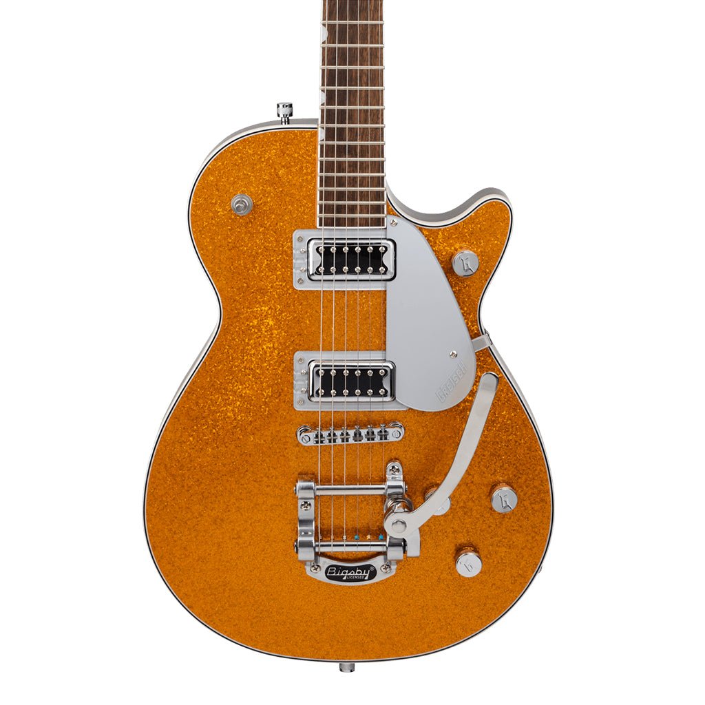 Gretsch G5230T Electromatic Sparkle Jet FT Singlecut with Bigsby Laurel Fingerboard Gold Sparkle Electric Guitars Sky Music