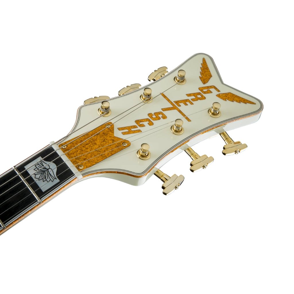 Gretsch G6136-55 Vintage Select Limited Edition ‘55 Falcon Left Handed Electric Guitar - Vintage White, Ebony Fingerboard Electric Guitars Sky Music