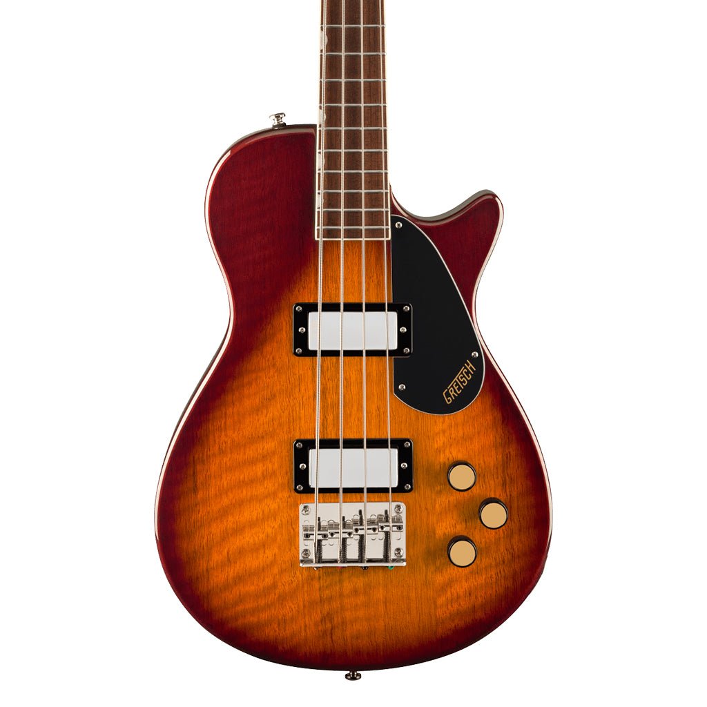 Gretsch Streamliner Jet Club Bass Single Cut and Laurel Fingerboard - Havana Burst Bass Guitars Sky Music