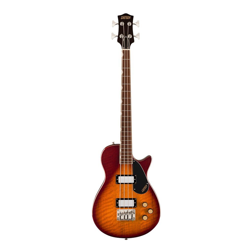Gretsch Streamliner Jet Club Bass Single Cut and Laurel Fingerboard - Havana Burst Bass Guitars Sky Music