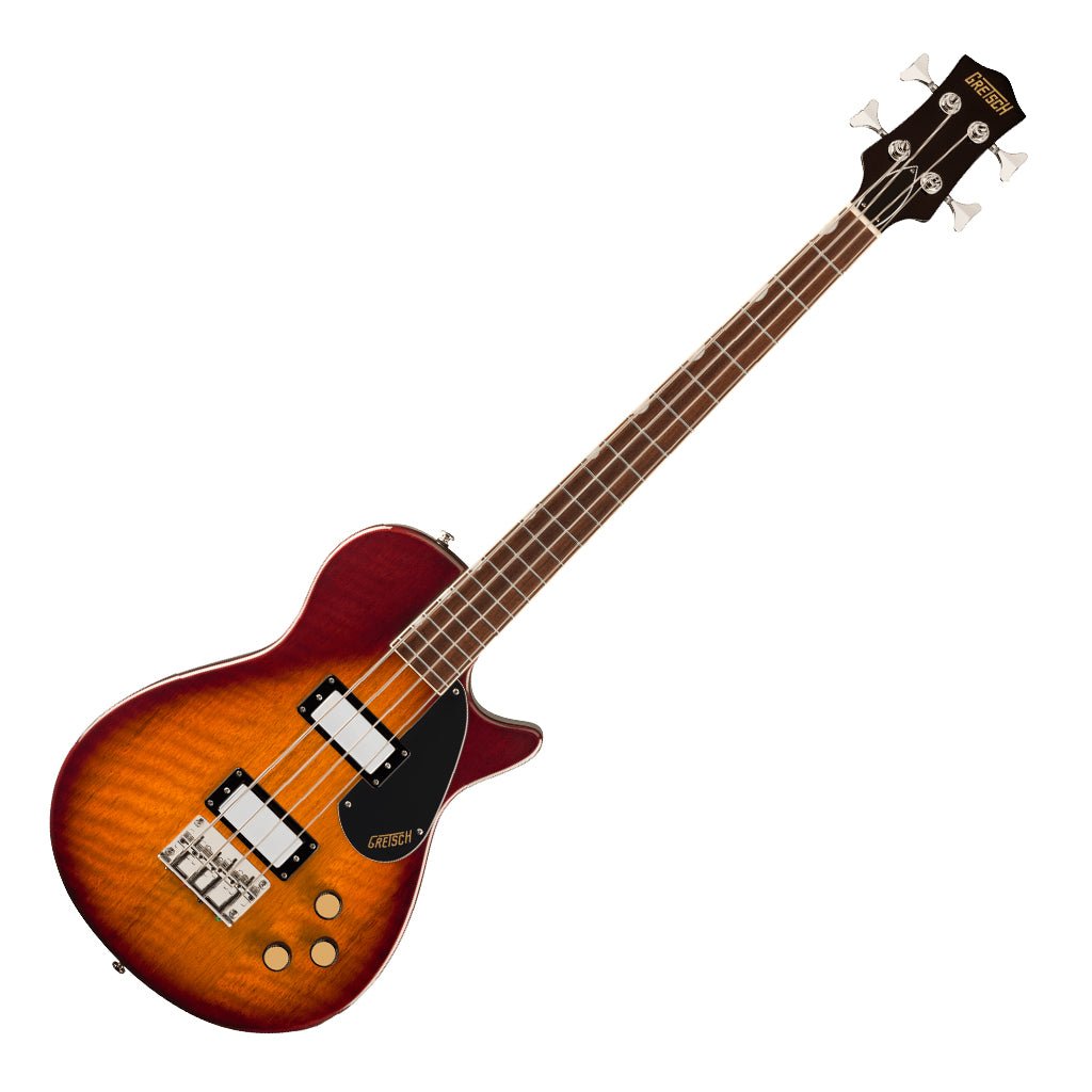 Gretsch Streamliner Jet Club Bass Single Cut and Laurel Fingerboard - Havana Burst Bass Guitars Sky Music