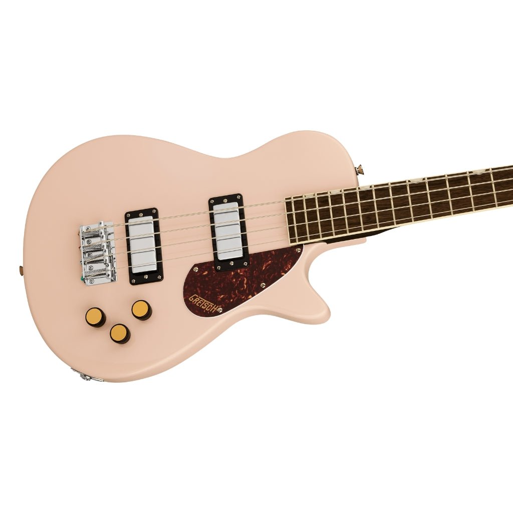 Gretsch Streamliner Jet Club Single-Cut Bass Guitar - Shell Pink, Laurel Fingerboard Bass Guitars Sky Music