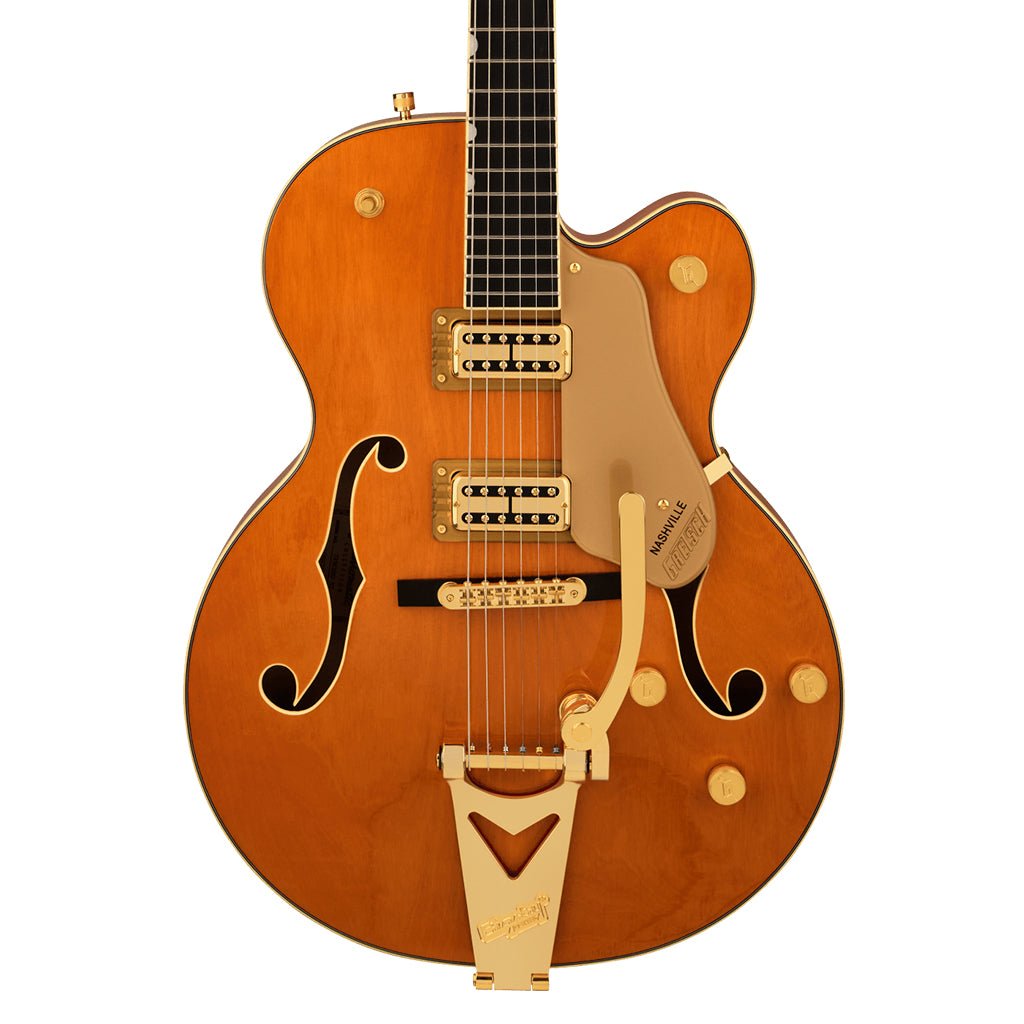 Gretsch Synchromatic Nashville Hollowbody Singlecut with Bigsby - 50s Orange Stain Electric Guitars Sky Music