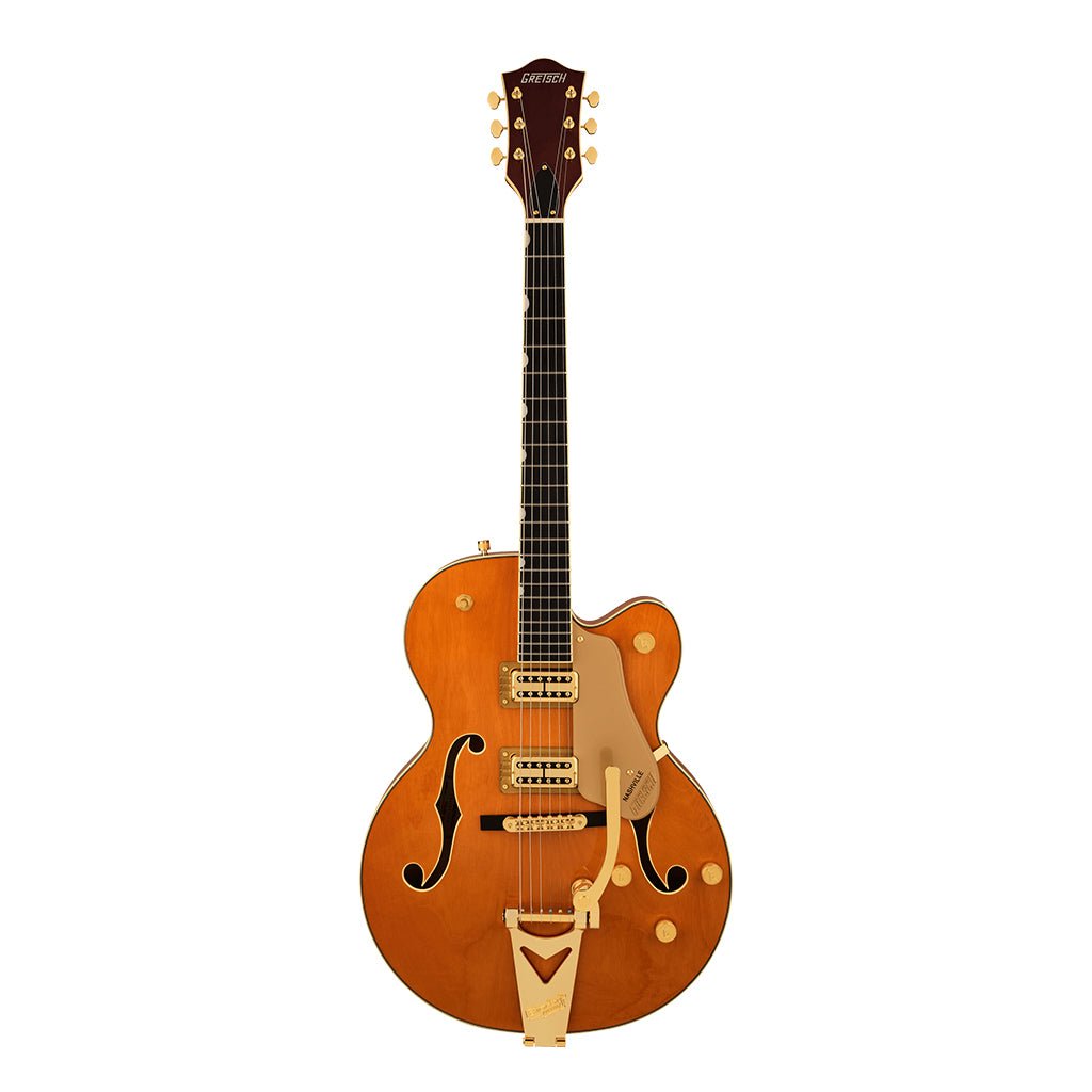Gretsch Synchromatic Nashville Hollowbody Singlecut with Bigsby - 50s Orange Stain Electric Guitars Sky Music
