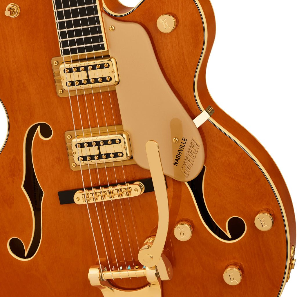 Gretsch Synchromatic Nashville Hollowbody Singlecut with Bigsby - 50s Orange Stain Electric Guitars Sky Music