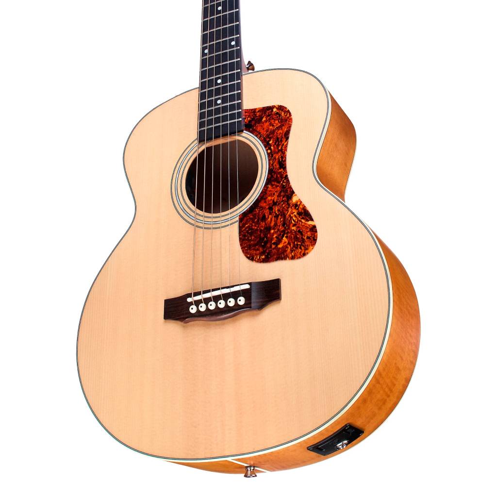 Guild Jumbo Junior Flamed Maple Acoustic-Electric Guitar - Natural Acoustic Guitars Sky Music