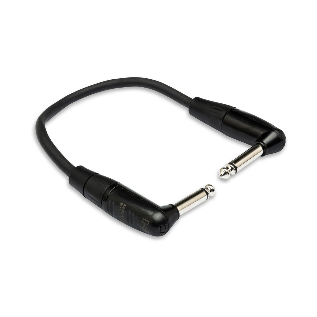 Hosa Technology - REAN Right-angle to Same - Pro Guitar Patch Cable 6"