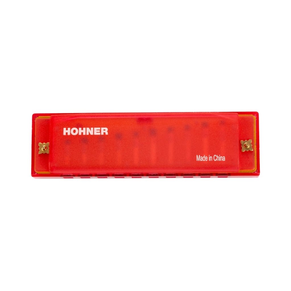 Hohner Translucent Harp Harmonica - C/Red Harmonicas Sky Music