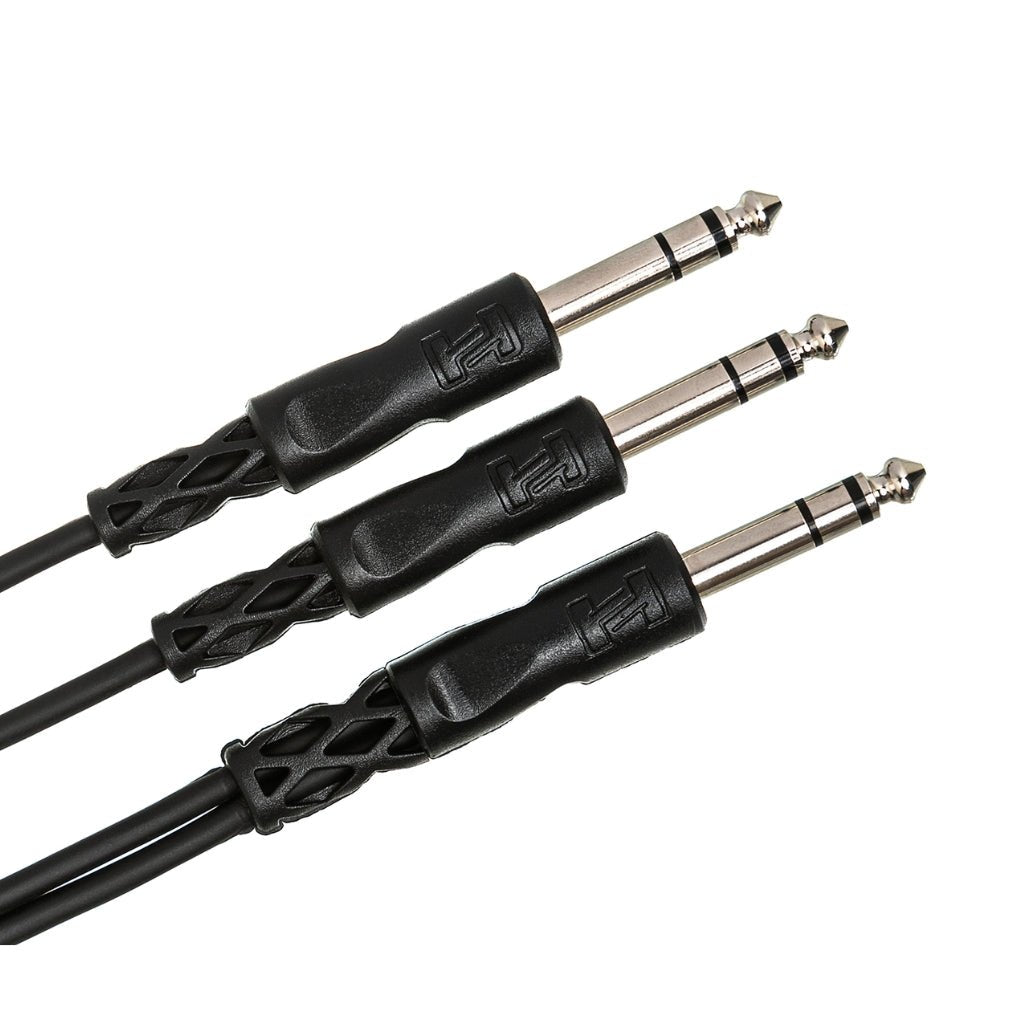 Hosa Technology 1/4 in TRS to Dual 1/4 in TRS Y Cable 5ft Other Sky Music