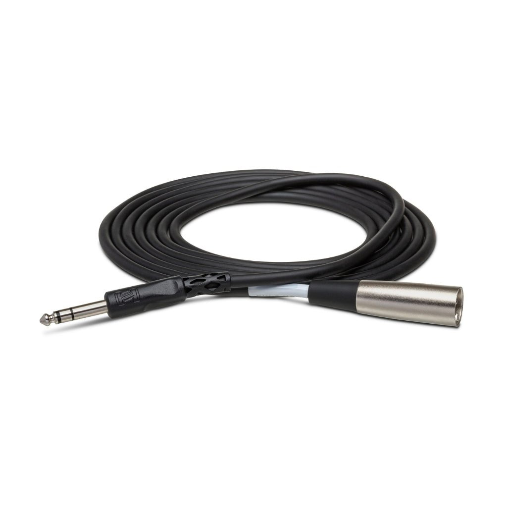 Hosa Technology 1/4 in TRS to XLR3M Balanced Interconnect Cable 20ft Cables Sky Music