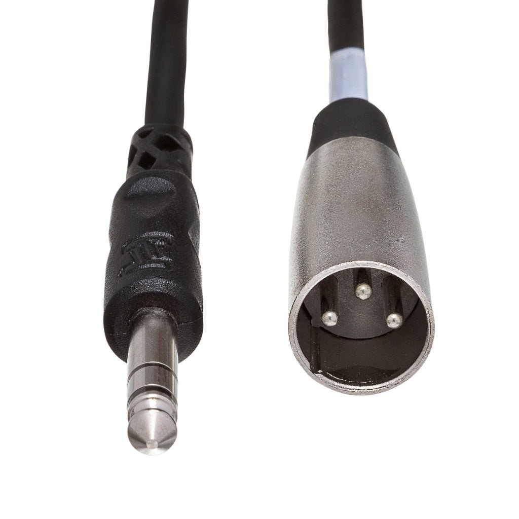 Hosa Technology 1/4 in TRS to XLR3M Balanced Interconnect Cable 5ft Cables Sky Music