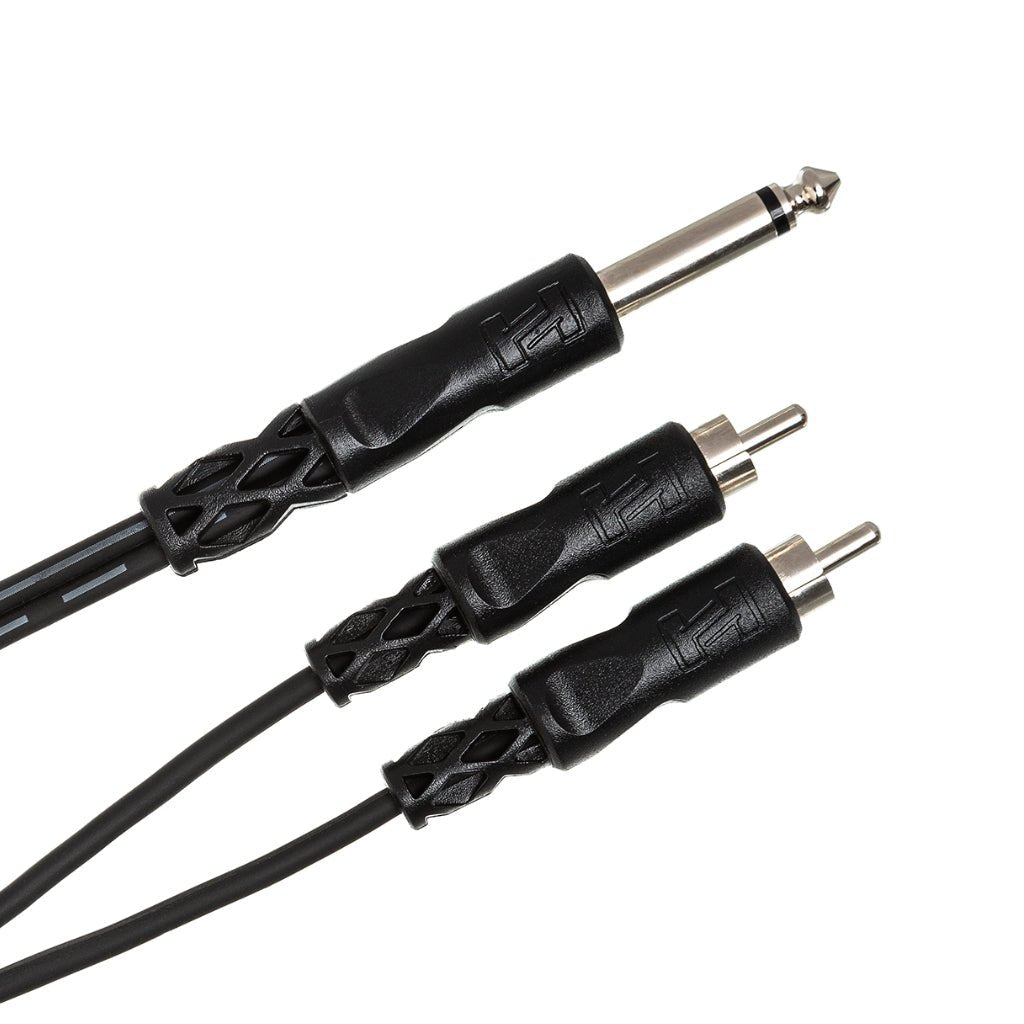 Hosa Technology 1/4 in TS to Dual RCA Y Cable 2m Cables Sky Music