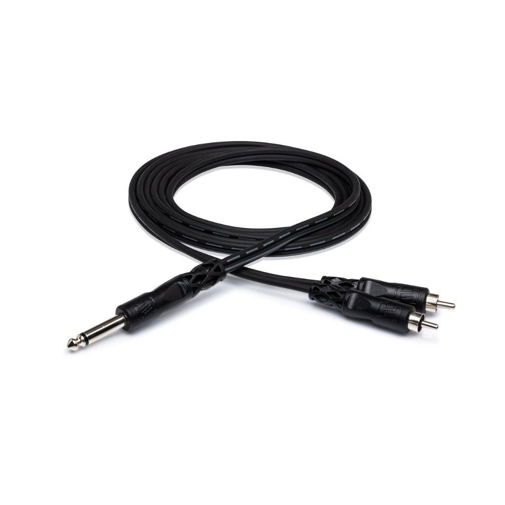 Hosa Technology 1/4 in TS to Dual RCA Y Cable 2m Cables Sky Music