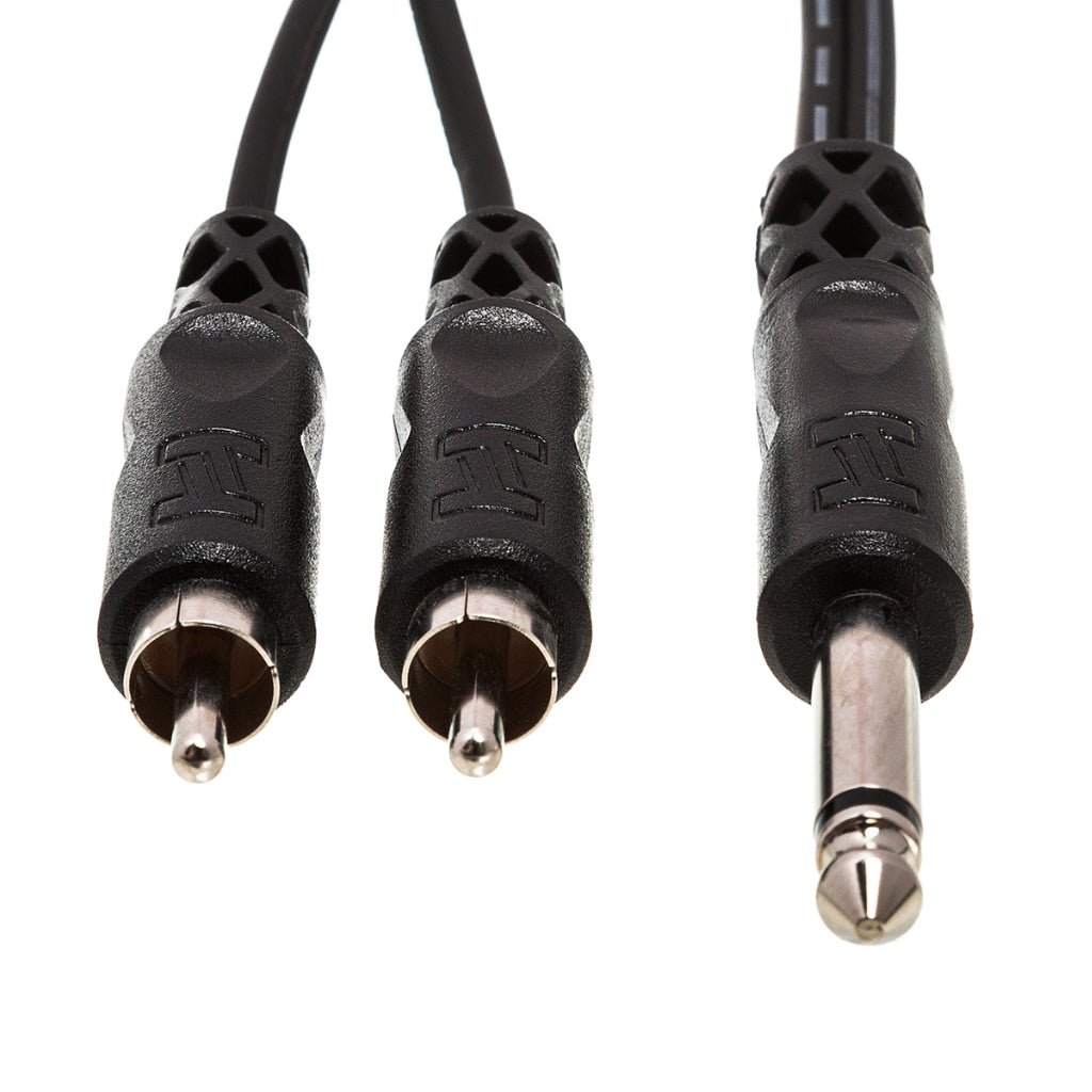 Hosa Technology 1/4 in TS to Dual RCA Y Cable 2m Cables Sky Music