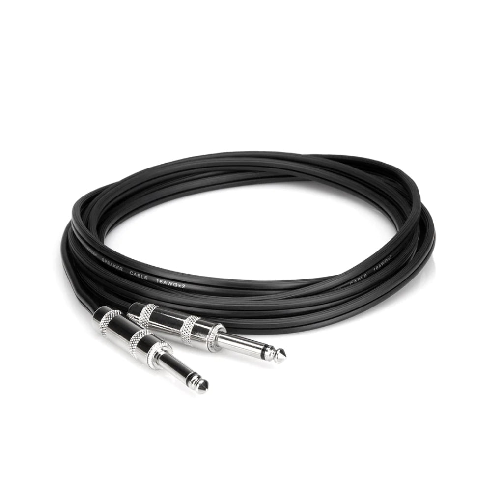 Hosa Technology 1/4 in TS to Same Black Zip Speaker Cable 10ft Cables Sky Music