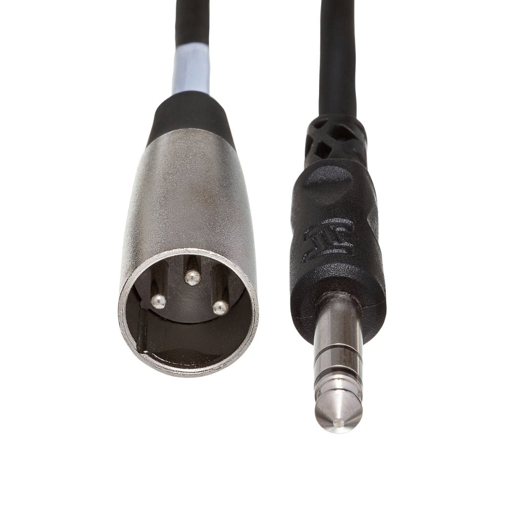 Hosa Technology 1/4 in TS to XLR3M Unbalanced Interconnect Cable 15ft Cables Sky Music