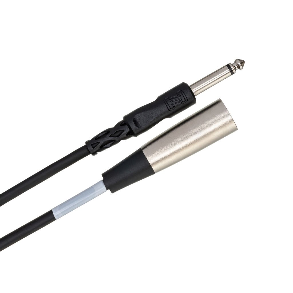 Hosa Technology 1/4 in TS to XLR3M Unbalanced Interconnect Cable 20ft Cables Sky Music