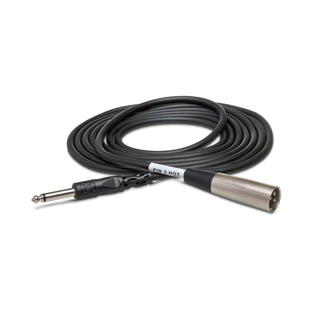 Hosa Technology 1/4 in TS to XLR3M Unbalanced Interconnect Cable 5ft Cables Sky Music