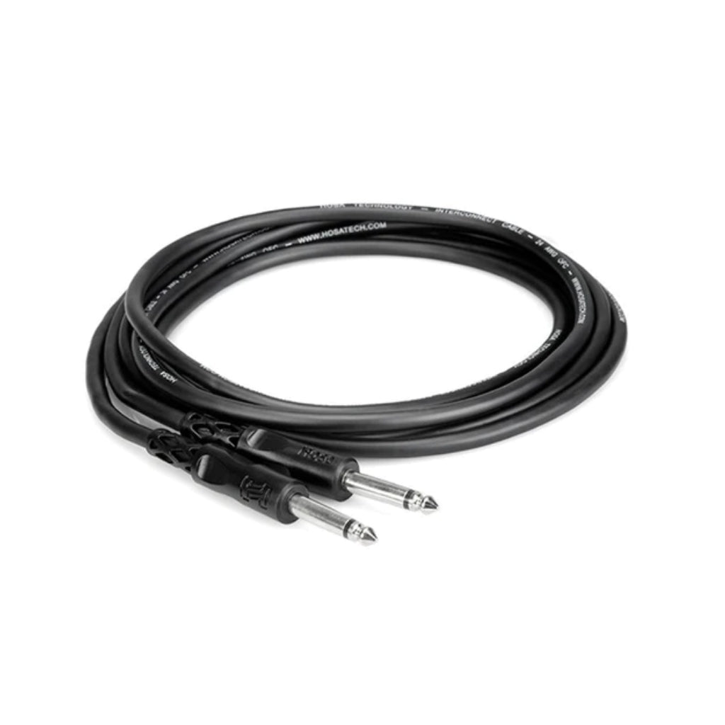Hosa Technology 1/4 inch TS to Same Unbalanced Interconnect Cable 1m Cables Sky Music