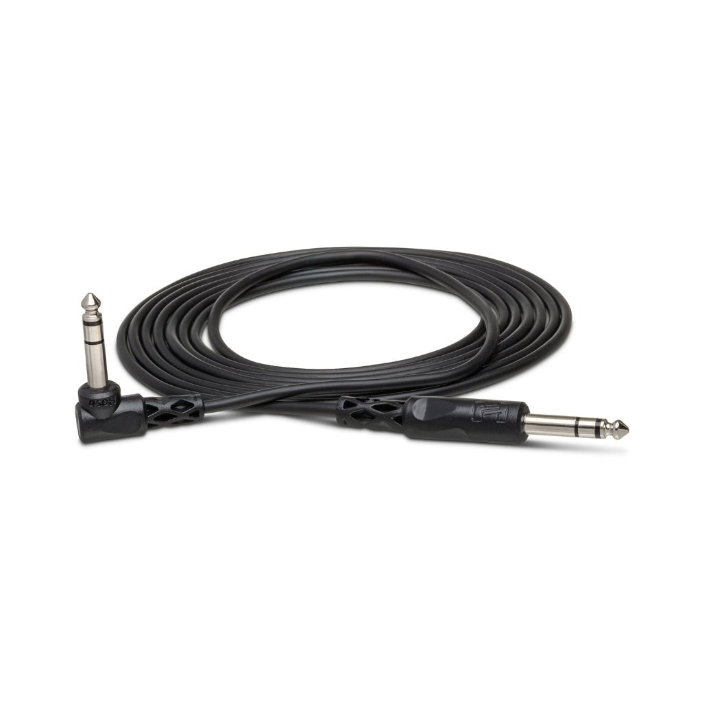 Hosa Technology 1/4" TRS to Right-Angle 1/4" TRS Balanced Interconnect Cable 10ft Cables Sky Music